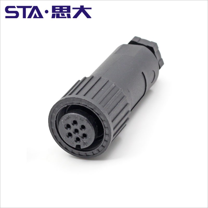 比例阀7芯连接器 moog力士乐ITT阿托斯威格士派克7piYn方形法兰座