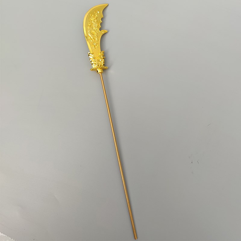 锌合金法器关公刀配饰摆件关帝君神像法器关二爷青龙偃月刀法器图片