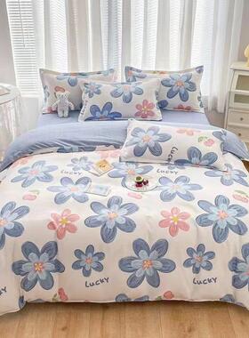 Thickened bed four sets Bed sheet quilt cover pillow香港跨境