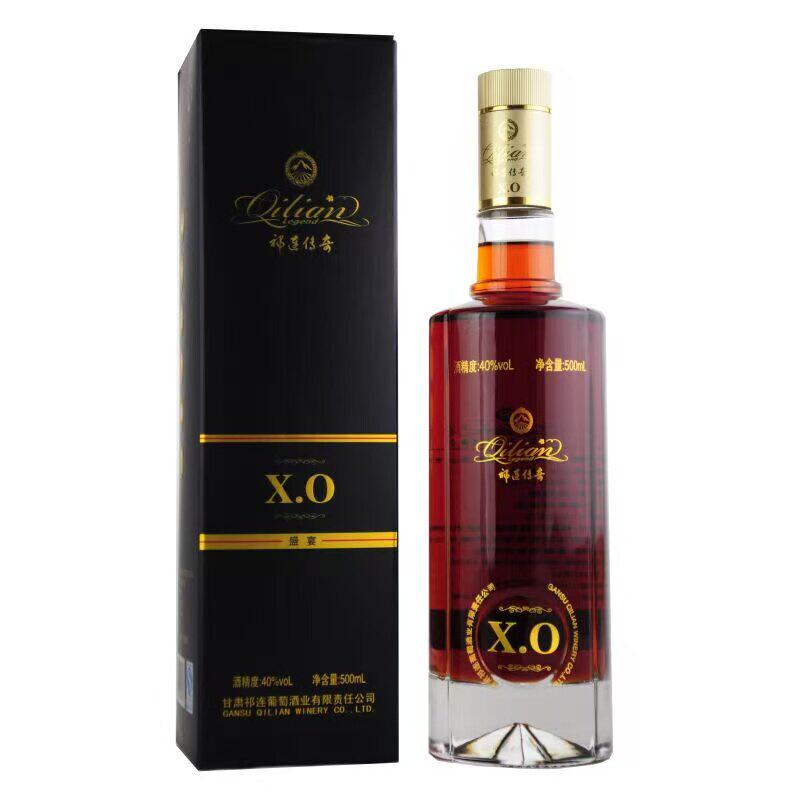 祁连传奇xo40度梅洛高度酒500ml