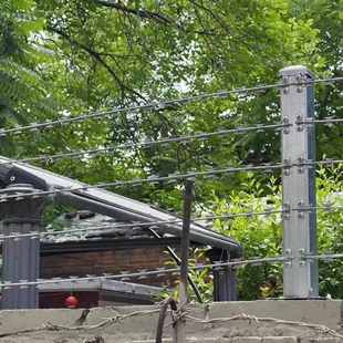防盗防爬刺绳直条院墙加高刺网刀片刺绳阳台窗户刺绳立柱室外高层