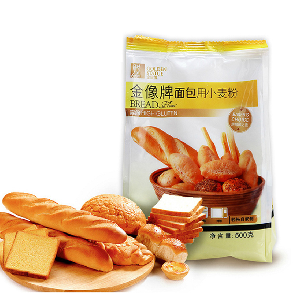 金像牌高筋面粉 面包機烤箱專用小麥粉面包粉 金象烘焙原料材500g