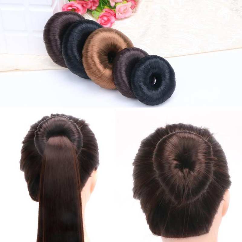 速发假发包短发丸子头盘发器花苞头卷发圈假发球女发饰职场假发空