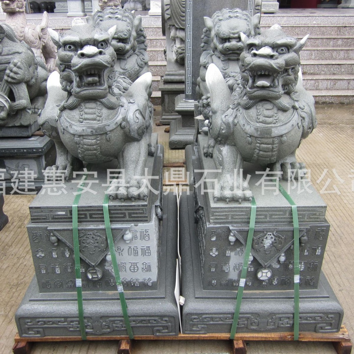 石雕貔貅对貔貅摆件石材石头雕刻工艺品厂家直供石貔貅