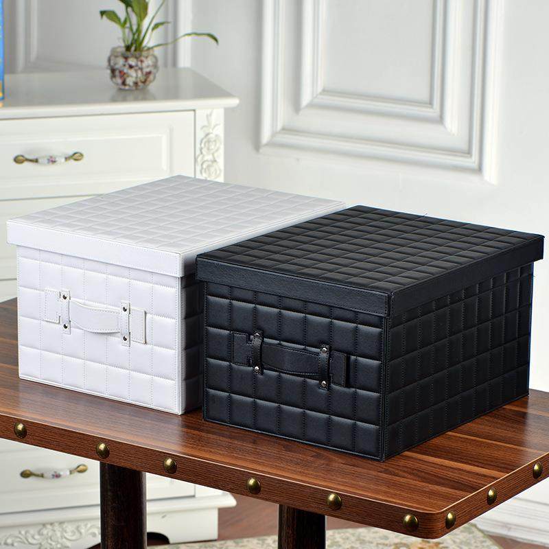 创意皮革超大号百纳箱收纳盒整理储物收纳箱衣物杂物箱欧式家用,收纳整理,烫衣板及配件,淘宝优惠券,粉丝福利购,淘宝优惠卷