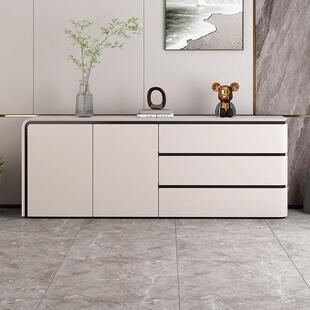 2025新款餐边柜家用客厅餐厅靠墙一体简约现代大容量收纳储物柜子