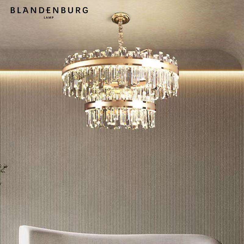 后现代客厅水晶吊灯现代简约书房客房房间网红卧室灯工程艺术灯具