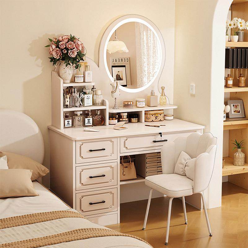 梳妆台卧室简约现代2025年新款小户型床尾收纳斗柜一体书桌化妆桌,纺织面料/辅料/配套,纺织机械配件,淘宝优惠券,粉丝福利购,淘宝优惠卷