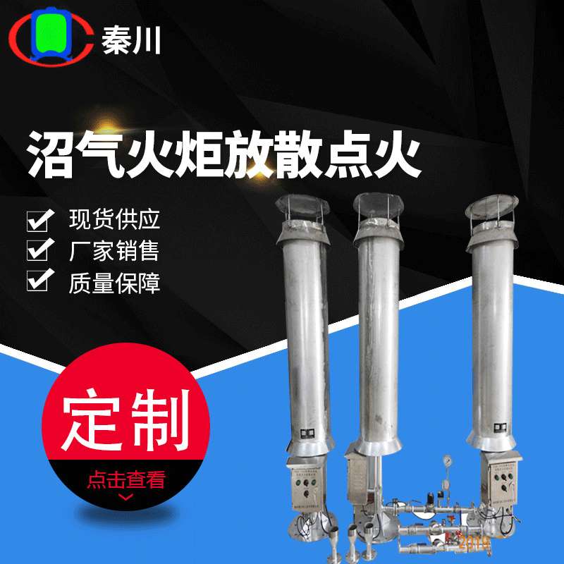 沼气火炬放散点火 内燃式全封闭沼气火炬 养殖场沼气燃烧器