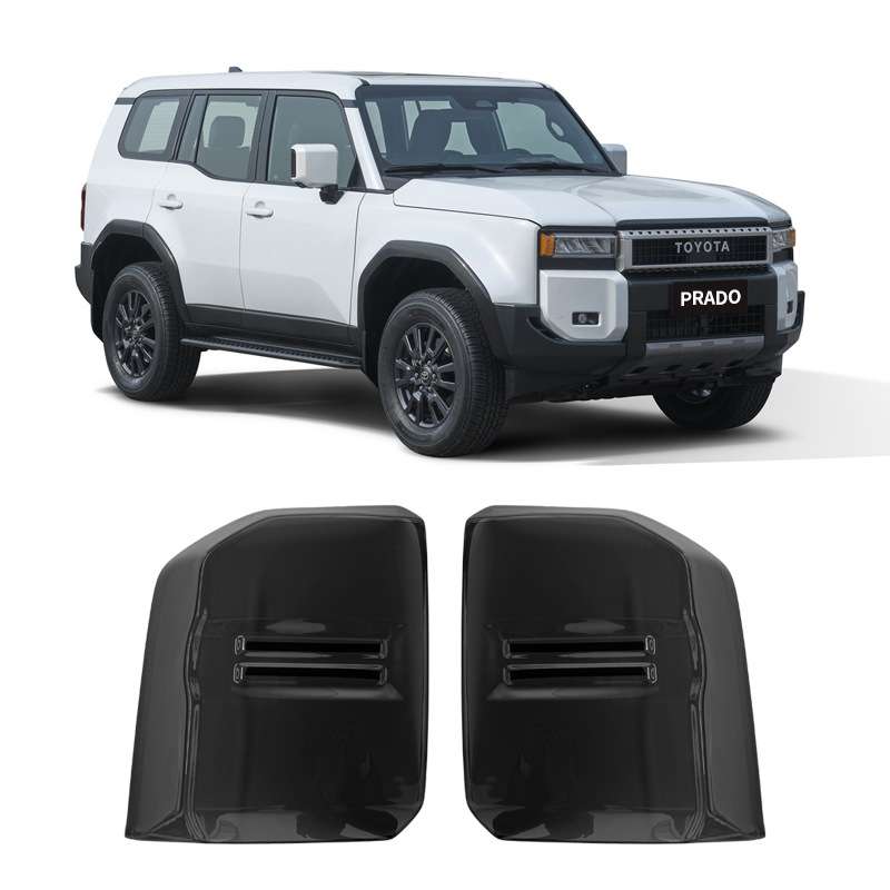 适用24款普拉多熏黑尾灯罩新款丰田霸道LC250尾灯装饰框改装配件