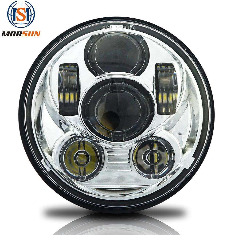 5.75寸哈雷大灯LED前大灯机车改装45W远近光灯承光电子