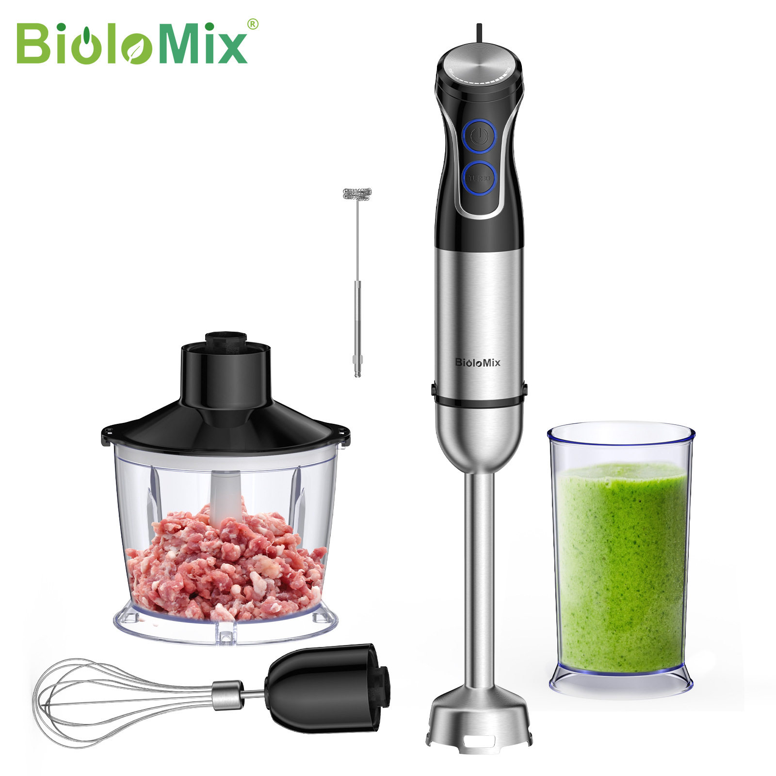 跨境手持搅拌机奶泡器多功能辅食料理棒打蛋器均质机handblender