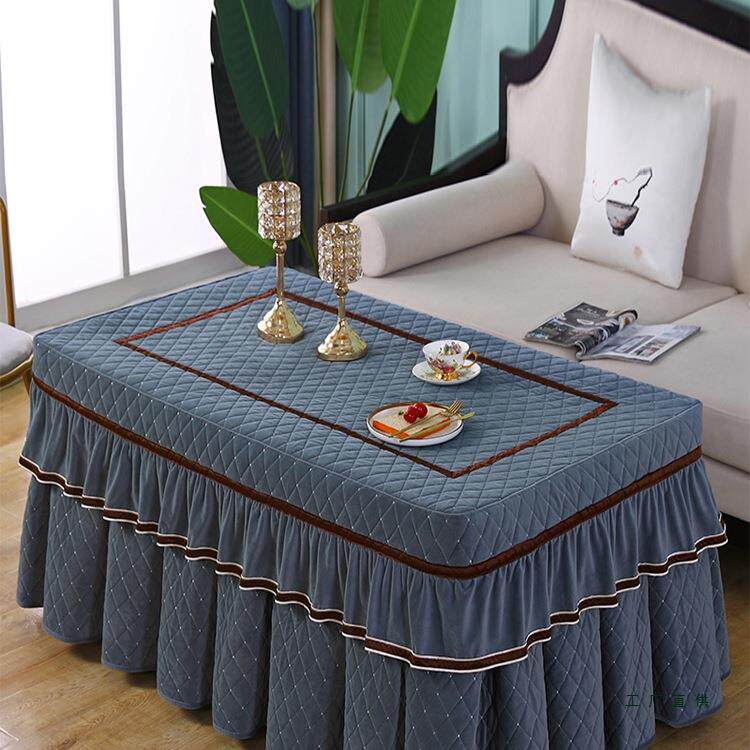 新款加厚烤火桌子罩套长方形加绒桌布家用烤火炉取暖器茶几电炉罩