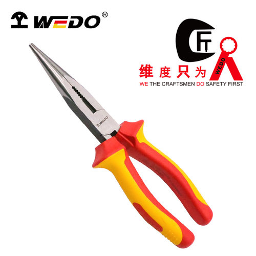 WEDO维度绝缘尖嘴钳德式注塑手柄电工专用尖嘴钳子IN502