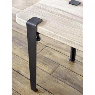 免打孔桌脚支架桌腿办公木板茶几可移动升降桌子腿支撑架方桌圆形