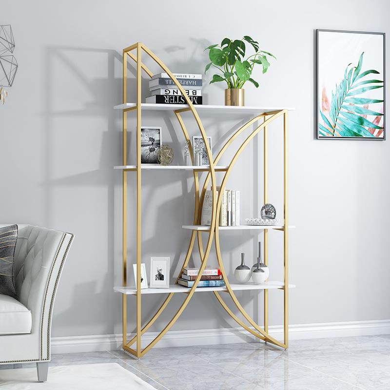 铁艺弧形置物架创意实木办公展示架北欧金色网红隔断书架铁艺弧,纺织面料/辅料/配套,纺织机械配件,淘宝优惠券,粉丝福利购,淘宝优惠卷