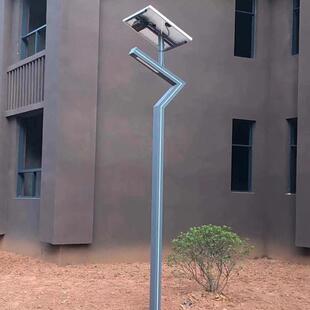 太阳能景观灯柱欧式铝材景区园林花园太阳能庭院灯杆变色