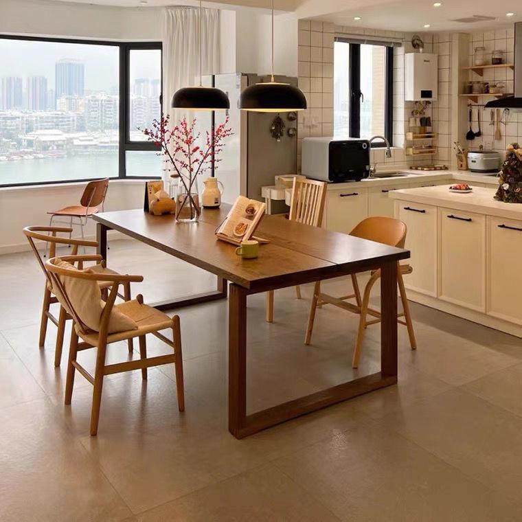 北欧实木莫比恩餐桌椅组合洽谈原木长方形桌简约小户型创意工作台,收纳整理,烫衣板及配件,淘宝优惠券,粉丝福利购,淘宝优惠卷