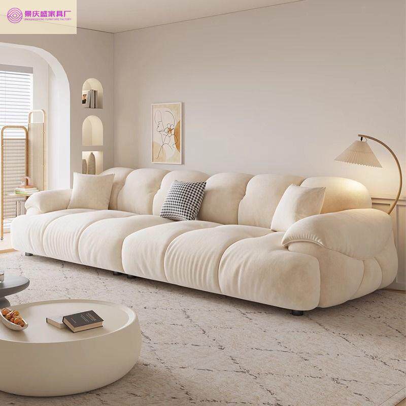 意式设计款布艺沙发客厅大户型高档别墅布艺沙发新款