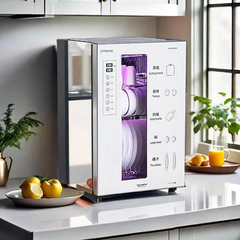 家用消毒柜小型碗筷台式免沥水烘干紫外线高温二星级碗柜餐具厨房