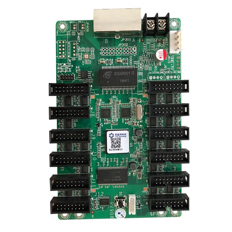 灵星雨RV908M32接收卡12个排线口支持32扫led全彩显示屏控制系统