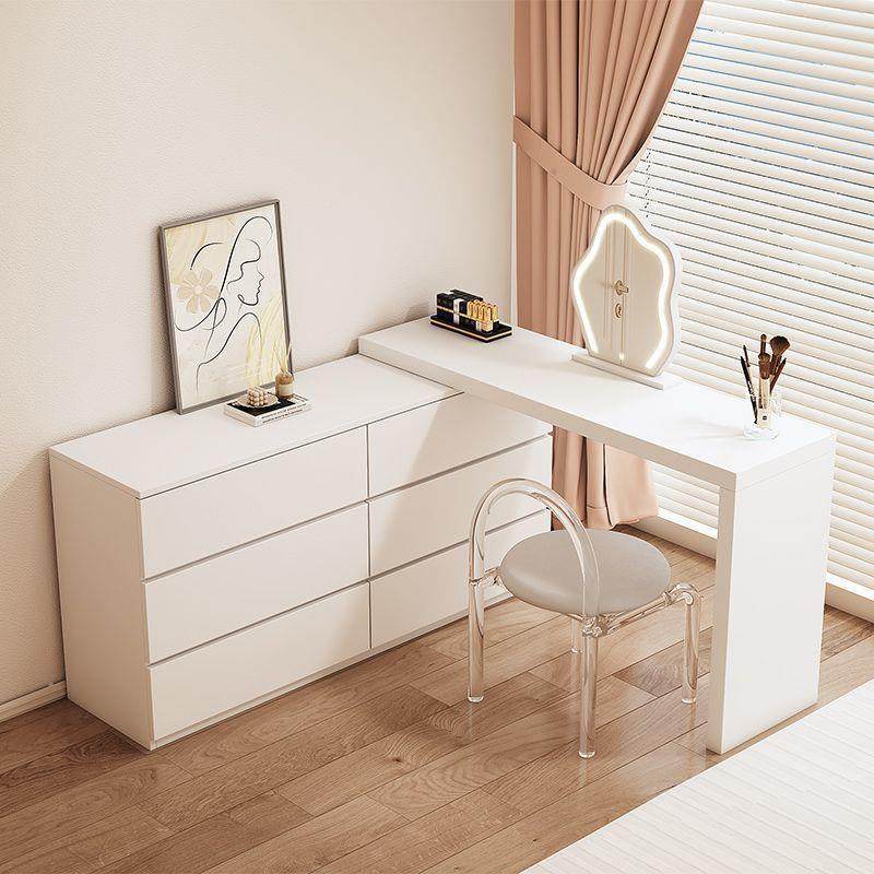 梳妆台化妆桌可伸缩翻盖卧室化妆镜坐凳一体斗柜化妆床头柜收纳柜,收纳整理,烫衣板及配件,淘宝优惠券,粉丝福利购,淘宝优惠卷