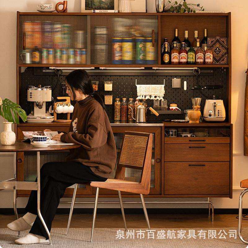 北欧实木餐边柜小户型大容量靠墙一体高柜民宿公寓多层收纳储物柜,畜牧/养殖物资,畜牧/养殖器械,淘宝优惠券,粉丝福利购,淘宝优惠卷