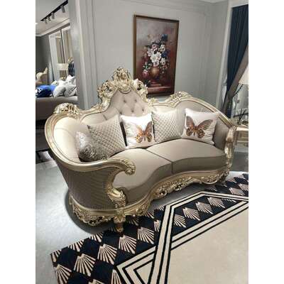 欧式沙发3211组合别墅大户型客厅四人位实木雕花新古典家具