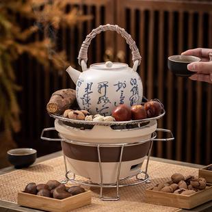 陶壶罐罐煮茶壶户外露营碳炉全套烤茶工具 围炉煮茶炭炉煮茶器日式