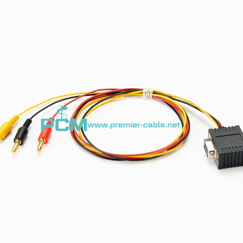 CAN总线DB9母头测n试线LIN-BUS信号采集连接线DB9转香蕉头/鳄鱼夹