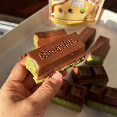 新品抹茶巧克力慢回弹解压玩具巧克力卷仿真食玩创意礼物squishy