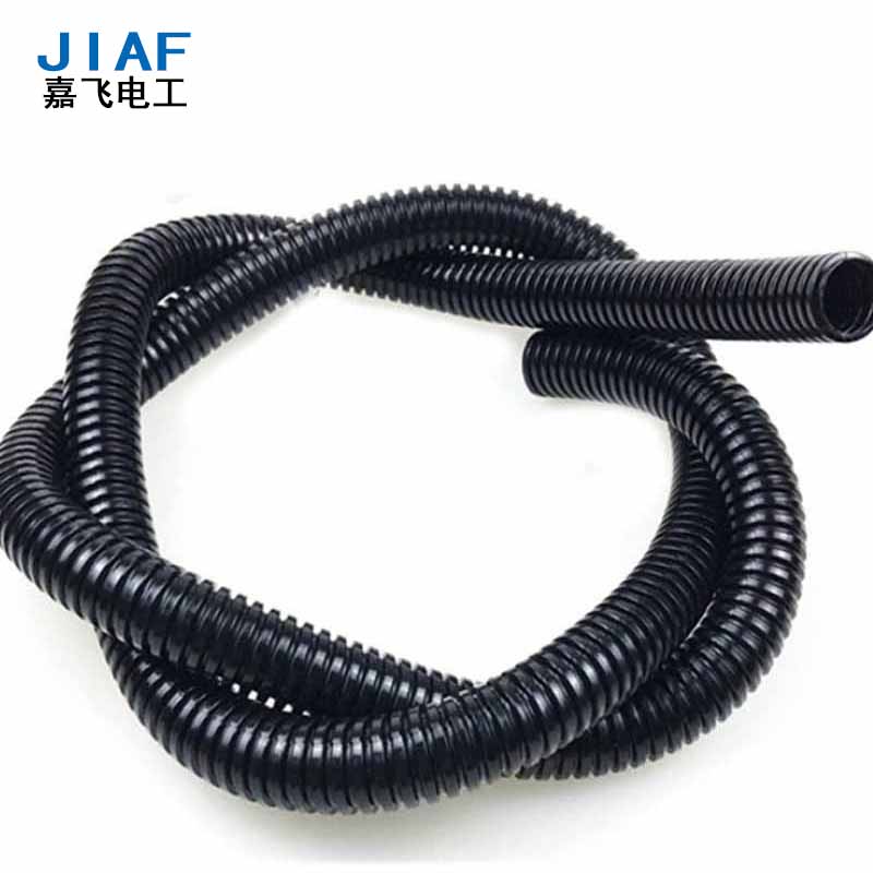 尼龙PA波纹管AD13浪管黑色穿线软管AD25电缆保护套管螺纹管可开口