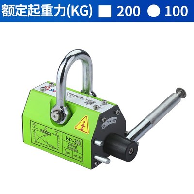 磁力吊装手动永磁吸盘起重器航车电葫芦磁吸盘300kg400kg600kg1吨