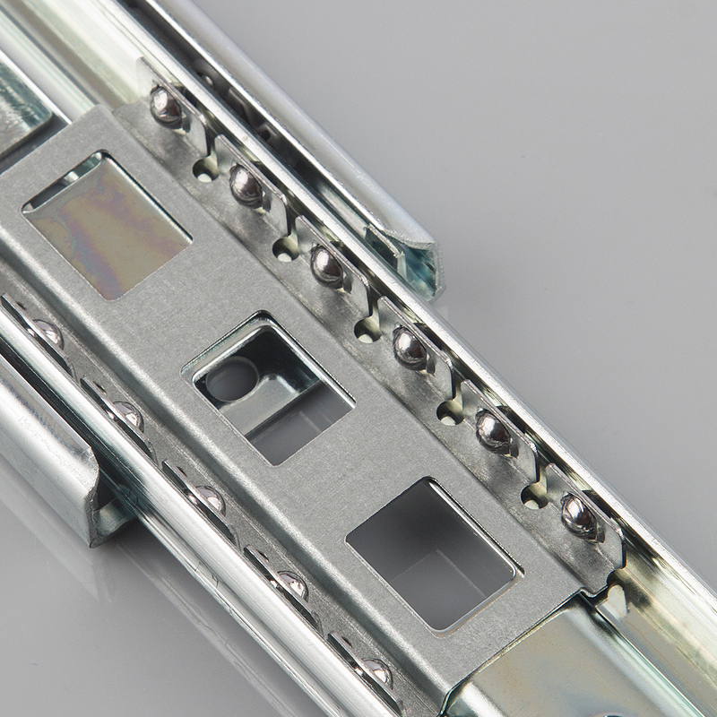 固特三节轨  不锈钢阻尼抽屉轨道 液压缓冲静音滑轨滑道导轨