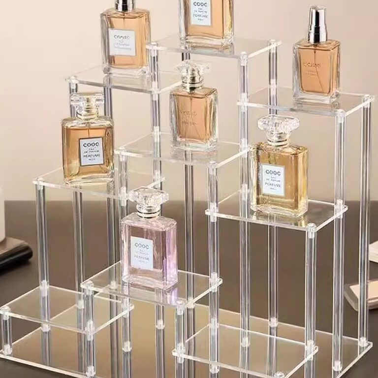 透明亚克力展示架多层收纳架手办盲盒香水公仔整理置物架博古架