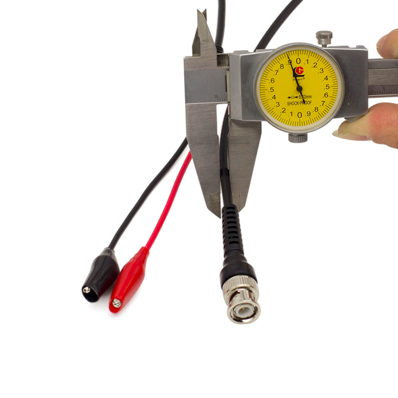 BNC转鳄鱼夹信号发生器测试线Q9公头双头毫伏表示波器Z连接线纯铜