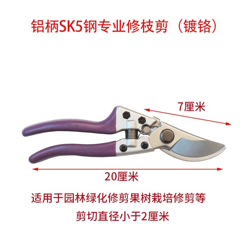 修枝剪滑轮剪省力剪粗枝剪进口SK5钢剪刀插花剪花枝剪果枝果树剪