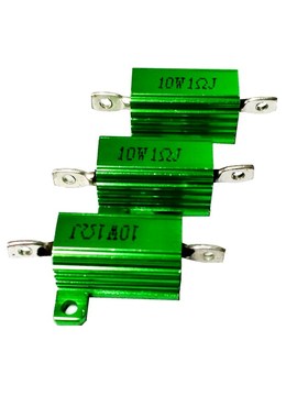 RX24绿色金属铝壳电阻10W25W50W100W现货供应阻值齐全绕线电阻器