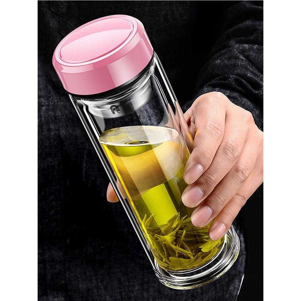 双层玻璃杯男女泡茶杯加厚办公