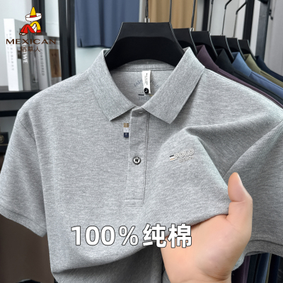 稻草人男士短袖polo衫夏季