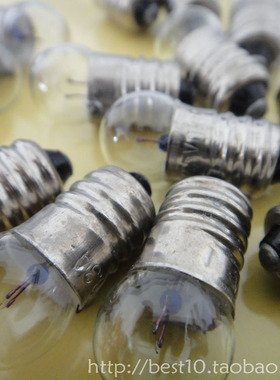 速发2.5V V .8V6V圆头小电灯泡 实验用电珠 理技小制验物科实作器