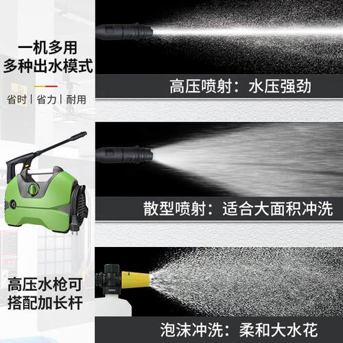 厂家家提超高压洗车02机用便捷式清洗2机20V清洗水泵手大功率水枪