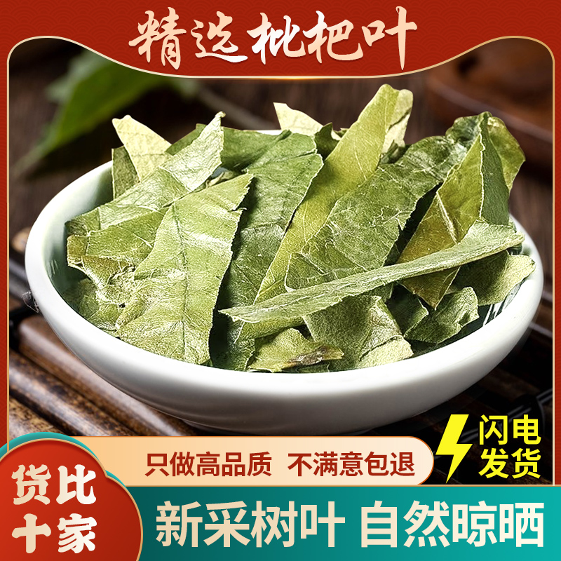 枇杷叶中药材500g克新鲜晒干搭秋梨煮水琵琶叶子的功效粉茶泡水咳