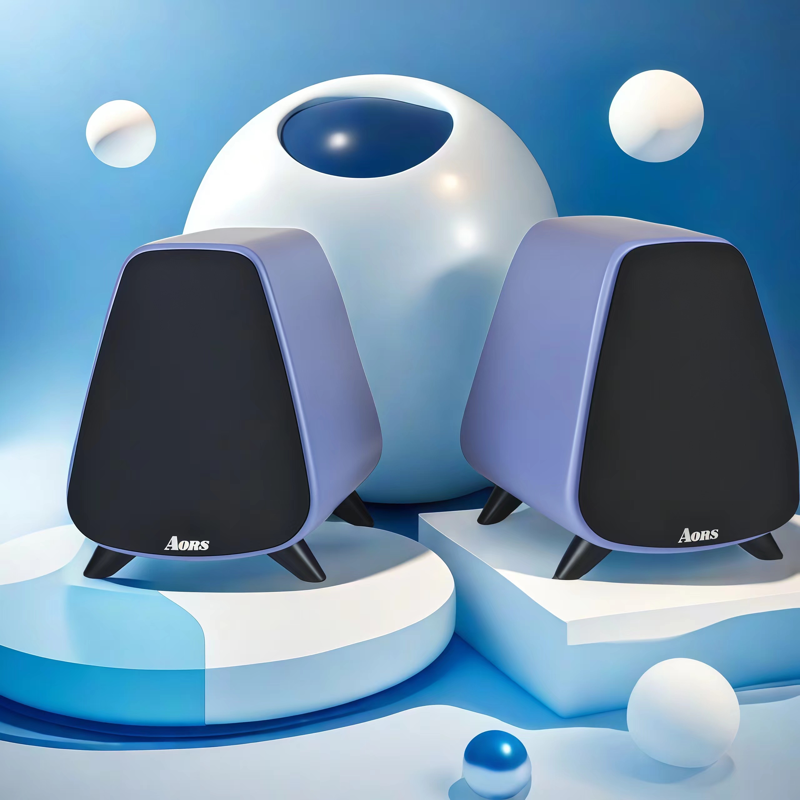 AORS/奥绅AS-31HiFi有源音响2.0木质蓝牙电脑台式小型音箱立体声