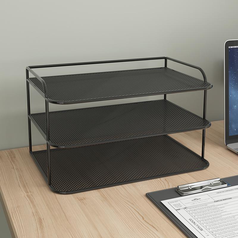 学生桌面书本收纳置物架书桌多层书架桌上儿童绘本架办公桌文件架