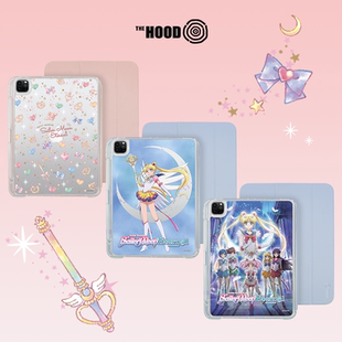 HOOD 2025新款 Air7 Mini Pro 可拆式 THE 多功能多角度防摔保護(hù)套 美少女戰(zhàn)士聯(lián)名變身器圖案適用蘋果平板iPad