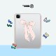 HOODxKrissy艺术家联名可爱粉红蝴蝶结适用苹果 可拆式 iPad Air7 THE 2025新款 Pro Mini 智能防摔保护套