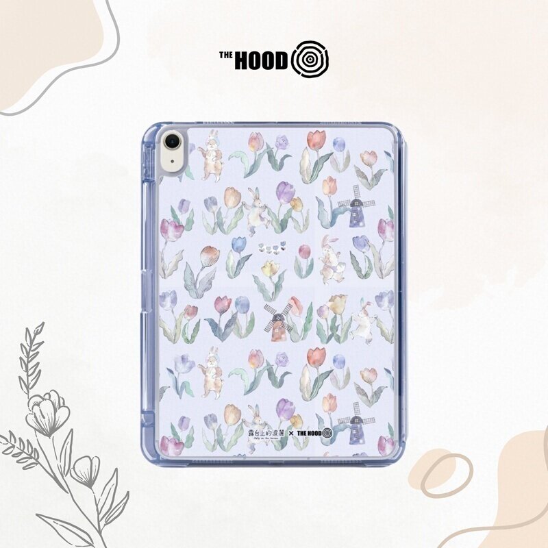 THE HOODx露台上的波丽品牌联名郁金香兔兔适用苹果平板iPad Pro/Air8/Mini 2025新款可拆式多角度防摔保护套图片