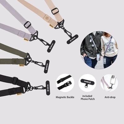 THE HOOD VIGOR 时尚日系多功能斜挎背带25mm特宽幅尼龙带 手机挂绳｜潮流个性｜适合任何手机 远足爬山挂绳