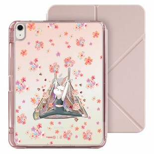 Pro Air8 可拆式 HOODxCyan艺术家联名瑜珈兔花与瓢虫适用苹果平板 多角度防摔保护套 新款 iPad 2025 THE Mini